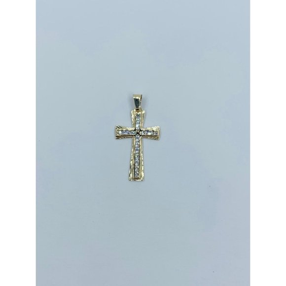 Real 10K Gold Cross Pendant